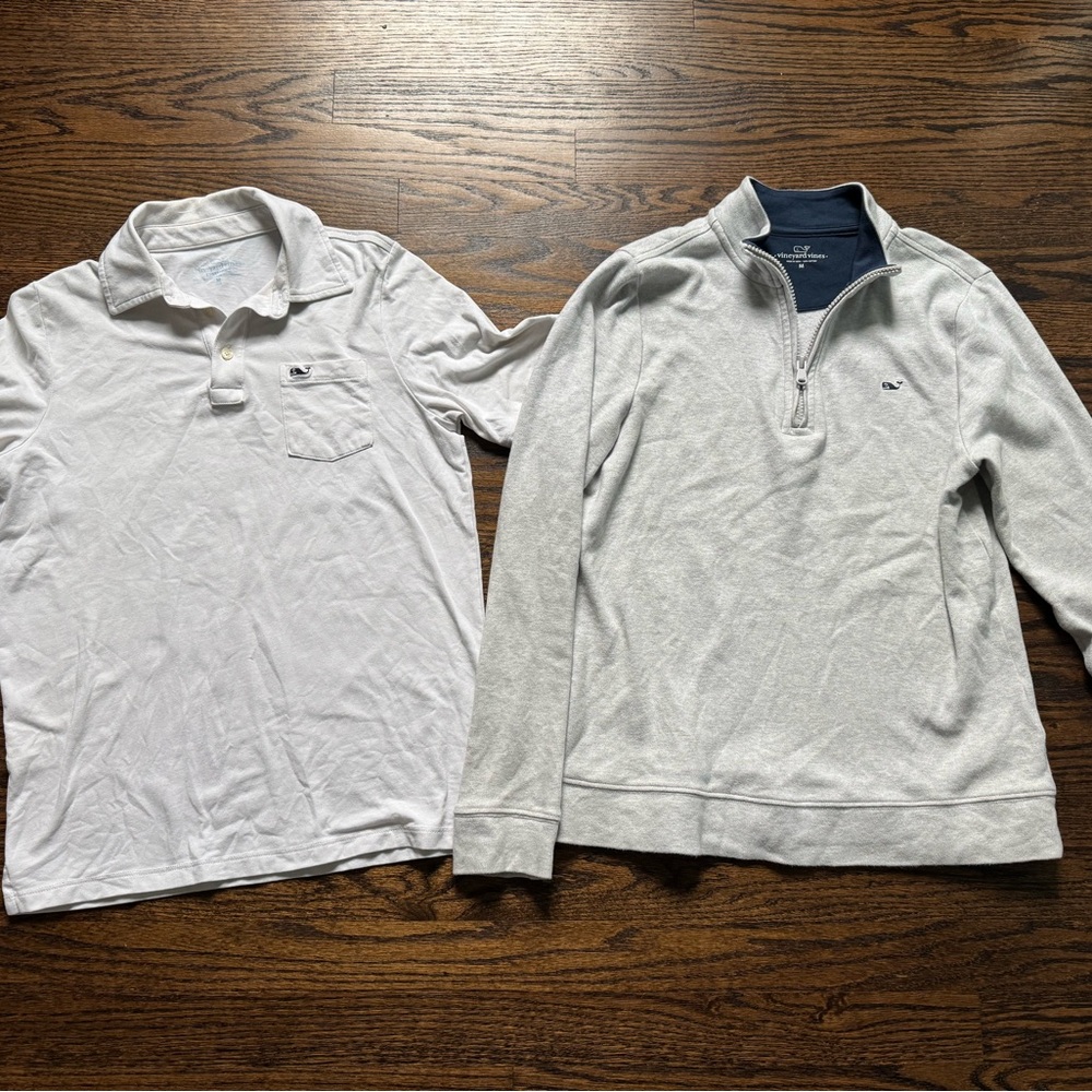 Vineyard Vines White Polo Shirt